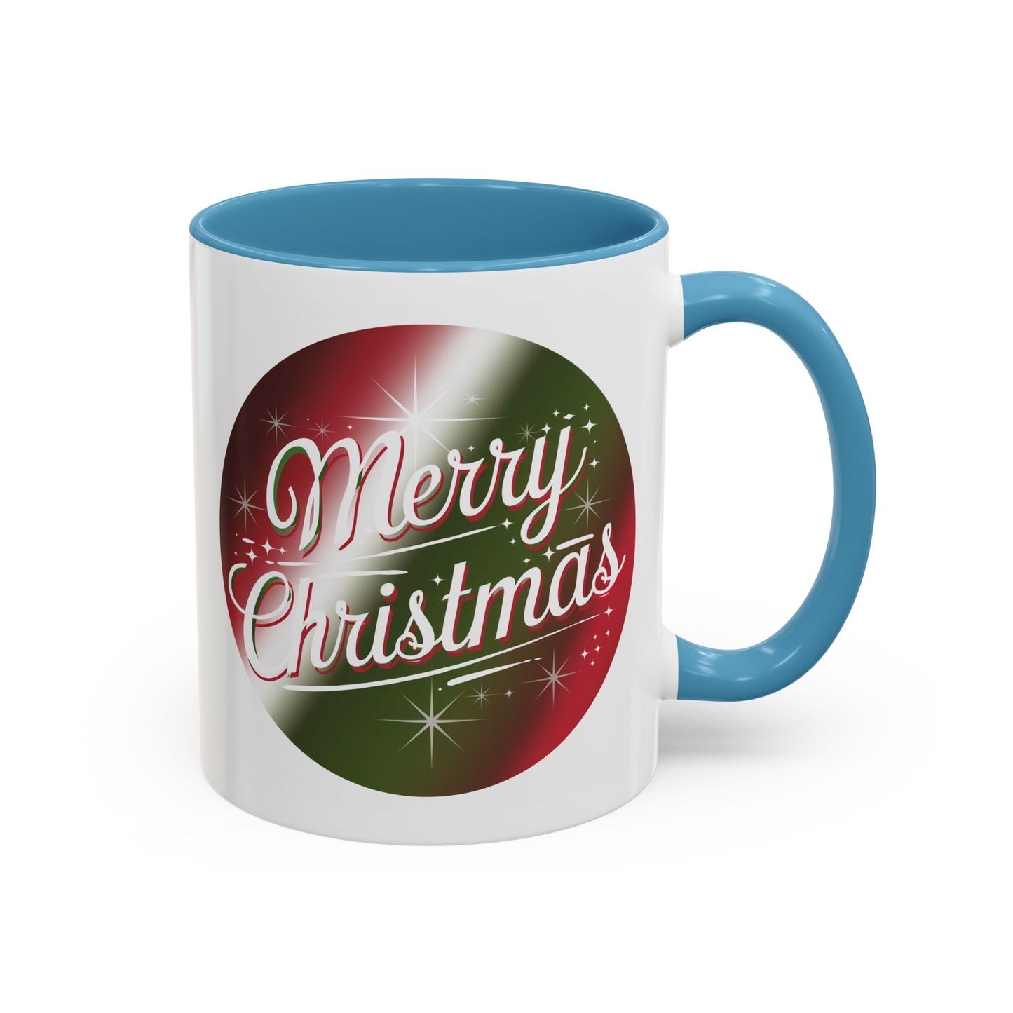 Christmas Mug - Merry Christmas White and Red Text Decoration