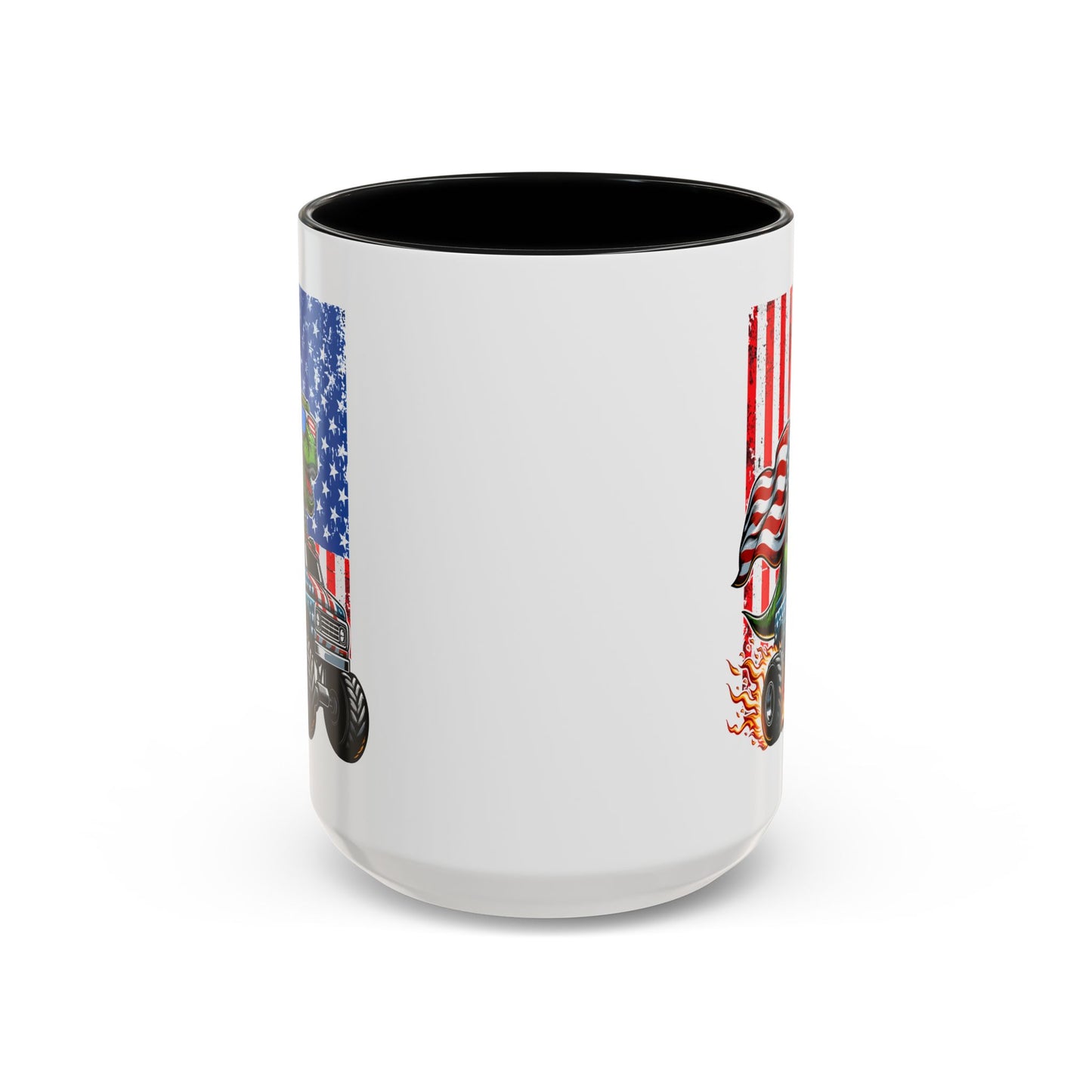 4th of July Mug - T Rex Riding Monster Truck