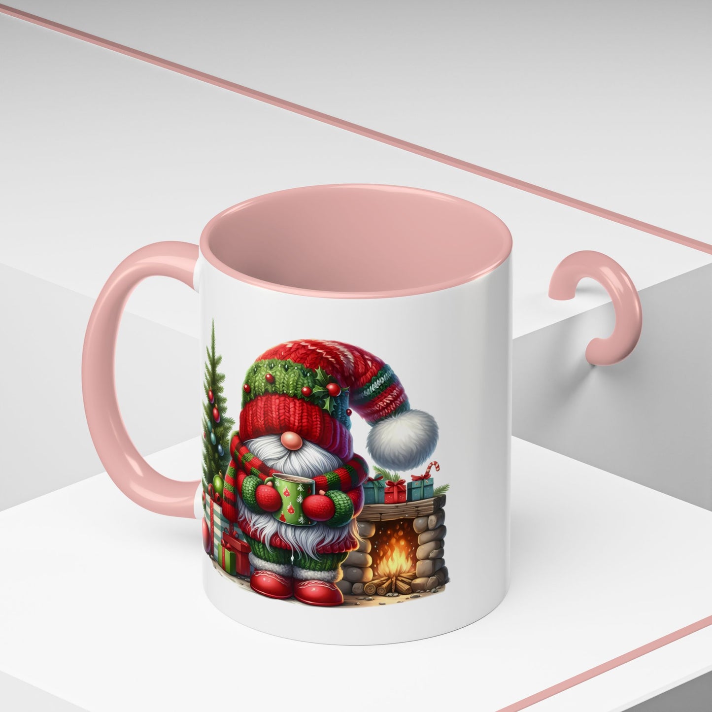 Christmas Mug - Gnome Fireplace