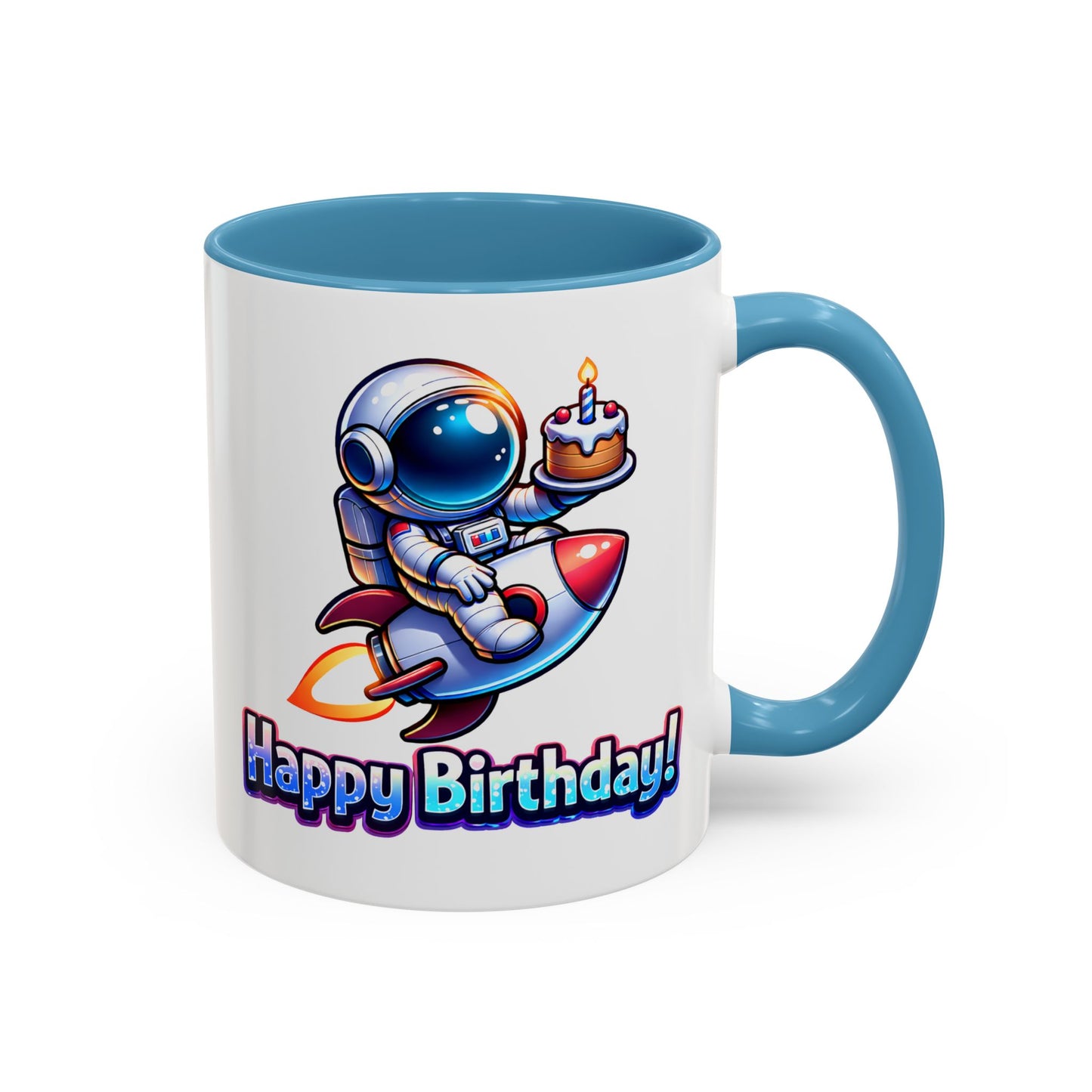 Birthday Mug - Astronaut Rocket
