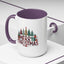 Christmas Mug - Merry Christmas Tartan Text Trees Presents