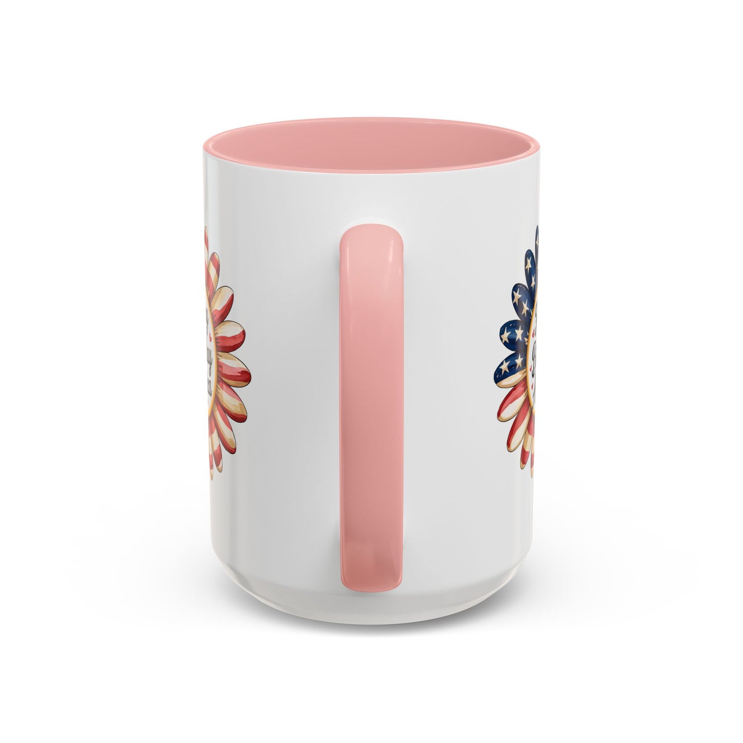 4th of July Mug - Happy Birthday America Sunflower
