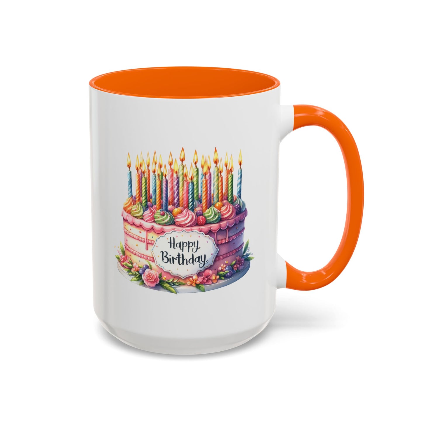 Birthday Mug - Happy Birthday Large Cake With...