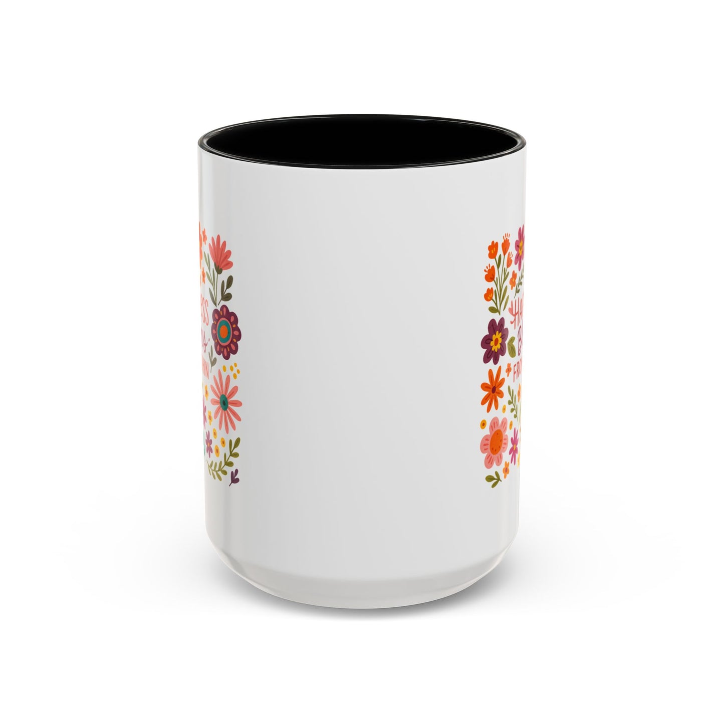 Motivation Mug - Happiness Blooms From Within