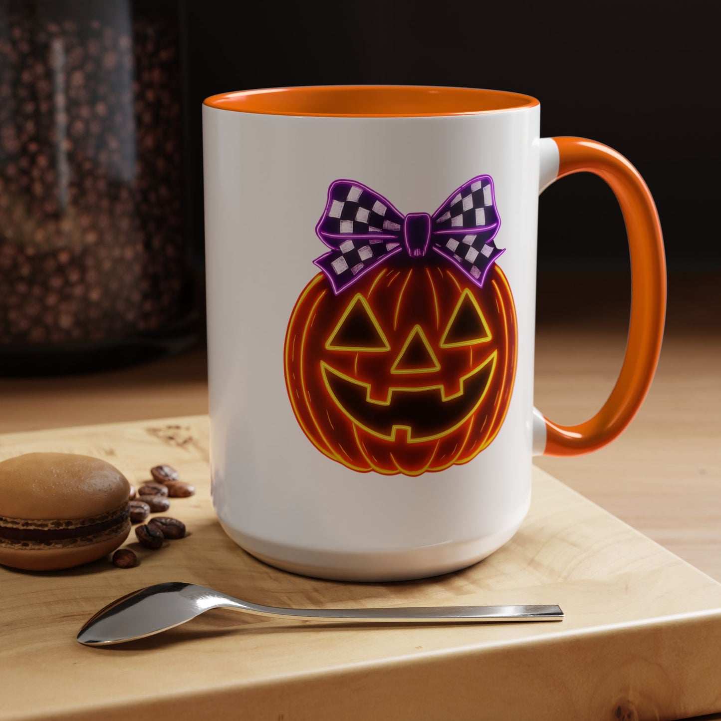 Halloween Mug - Purple Bow's Pumpkin