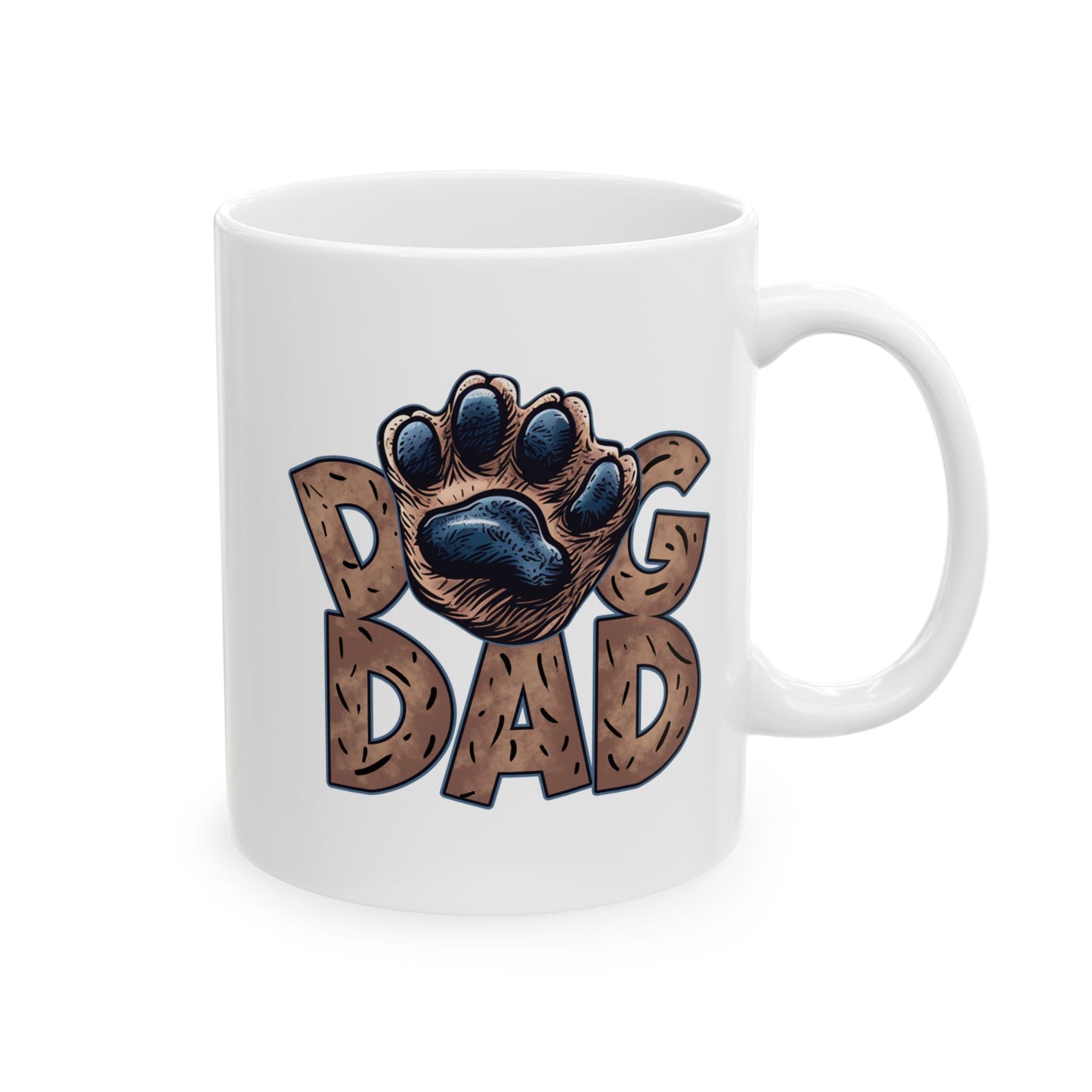 Animal Mug - Dog Dad Paw