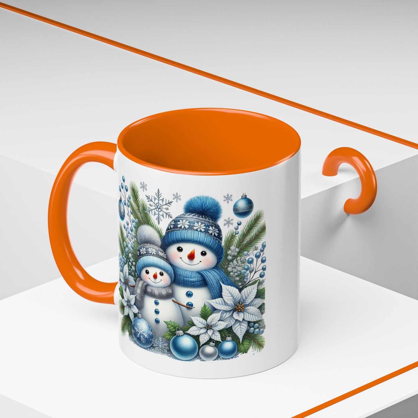 Christmas Mug - Blue Snowman Child