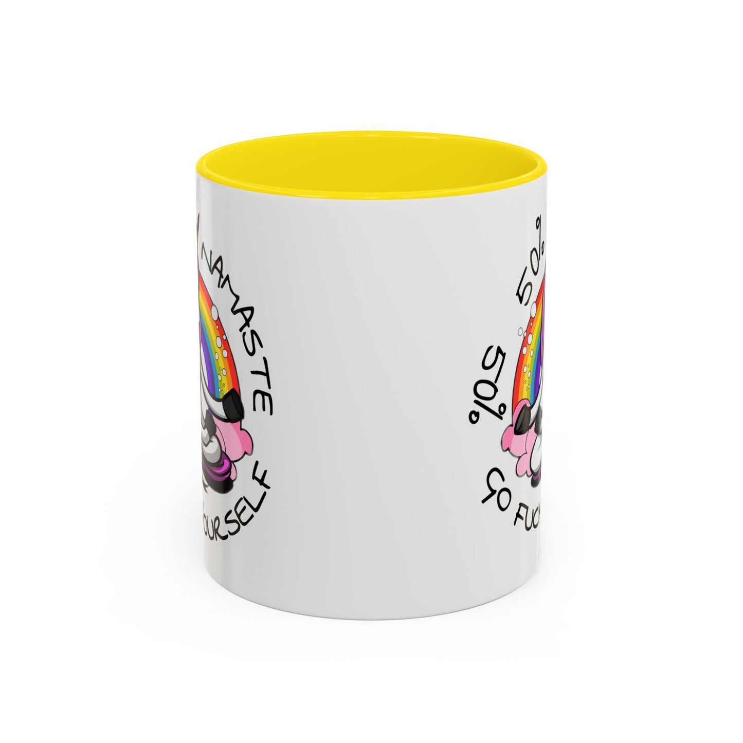 Adult Mug - 50% Namaste 50% Go Fuck Yourself