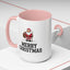 Christmas Mug - Merry Christmas Black Text Santa Walking