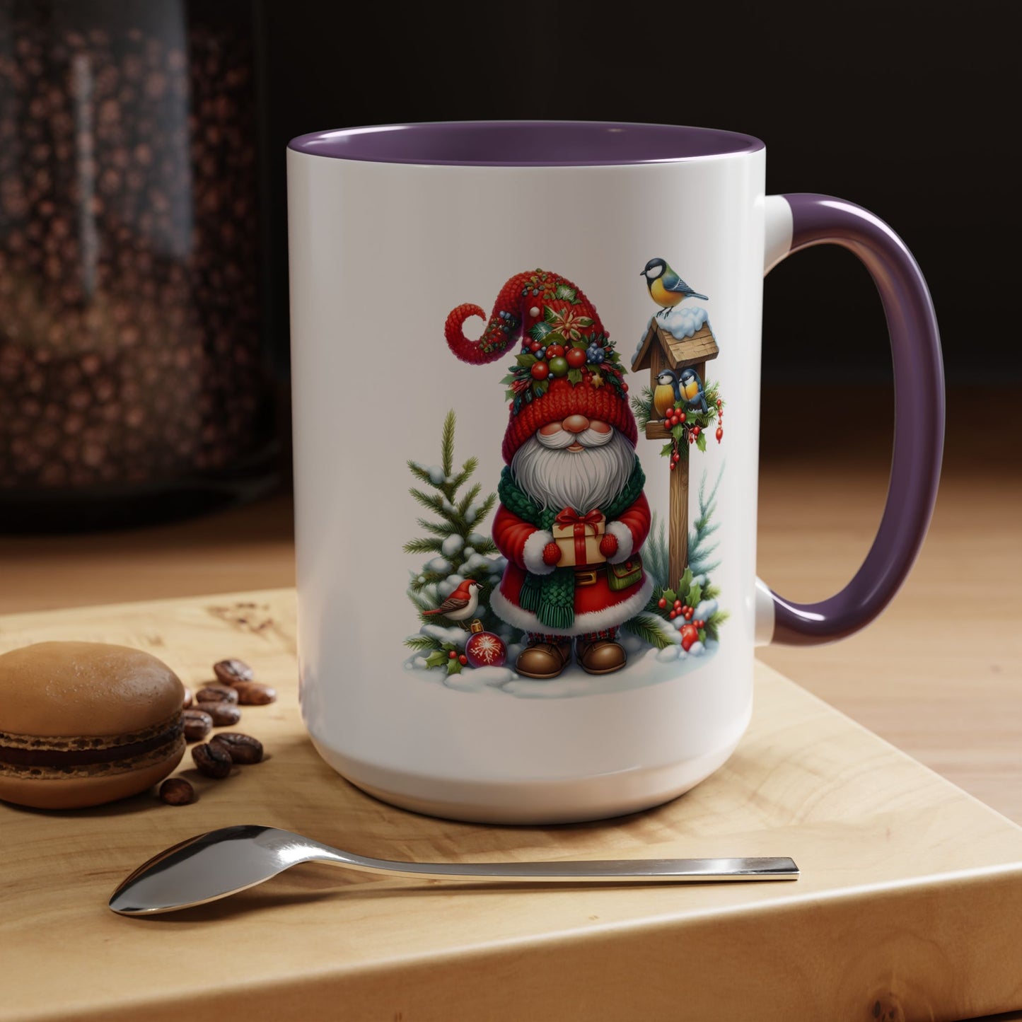 Christmas Mug - Gnome and Birds