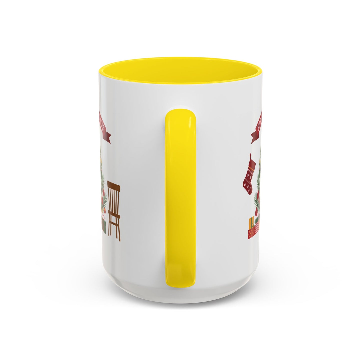 Christmas Mug - Merry Christmas Banner Tree Presents