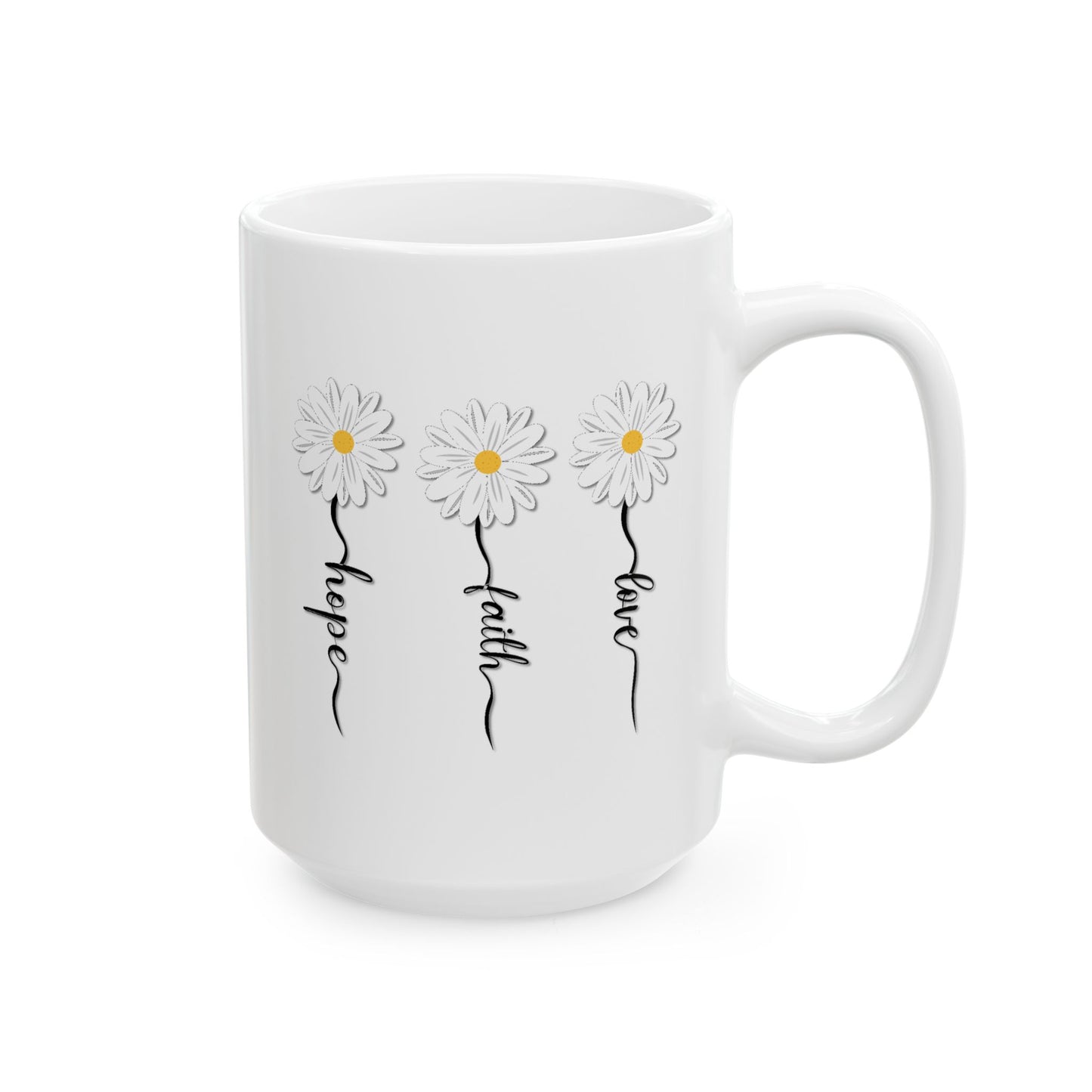 Religious Mug - Love Faith Hope