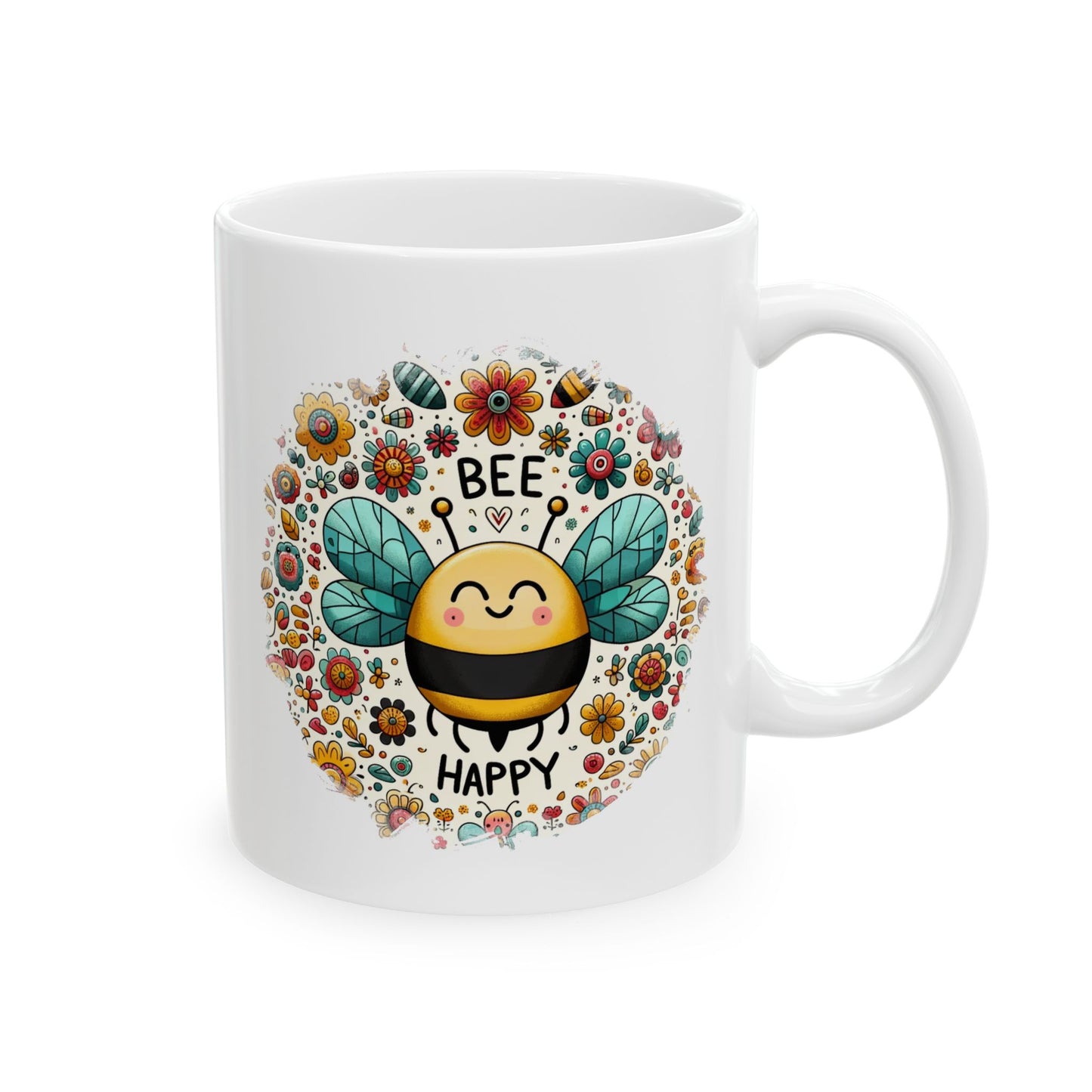 Motivation Mug - Bee Happy 2