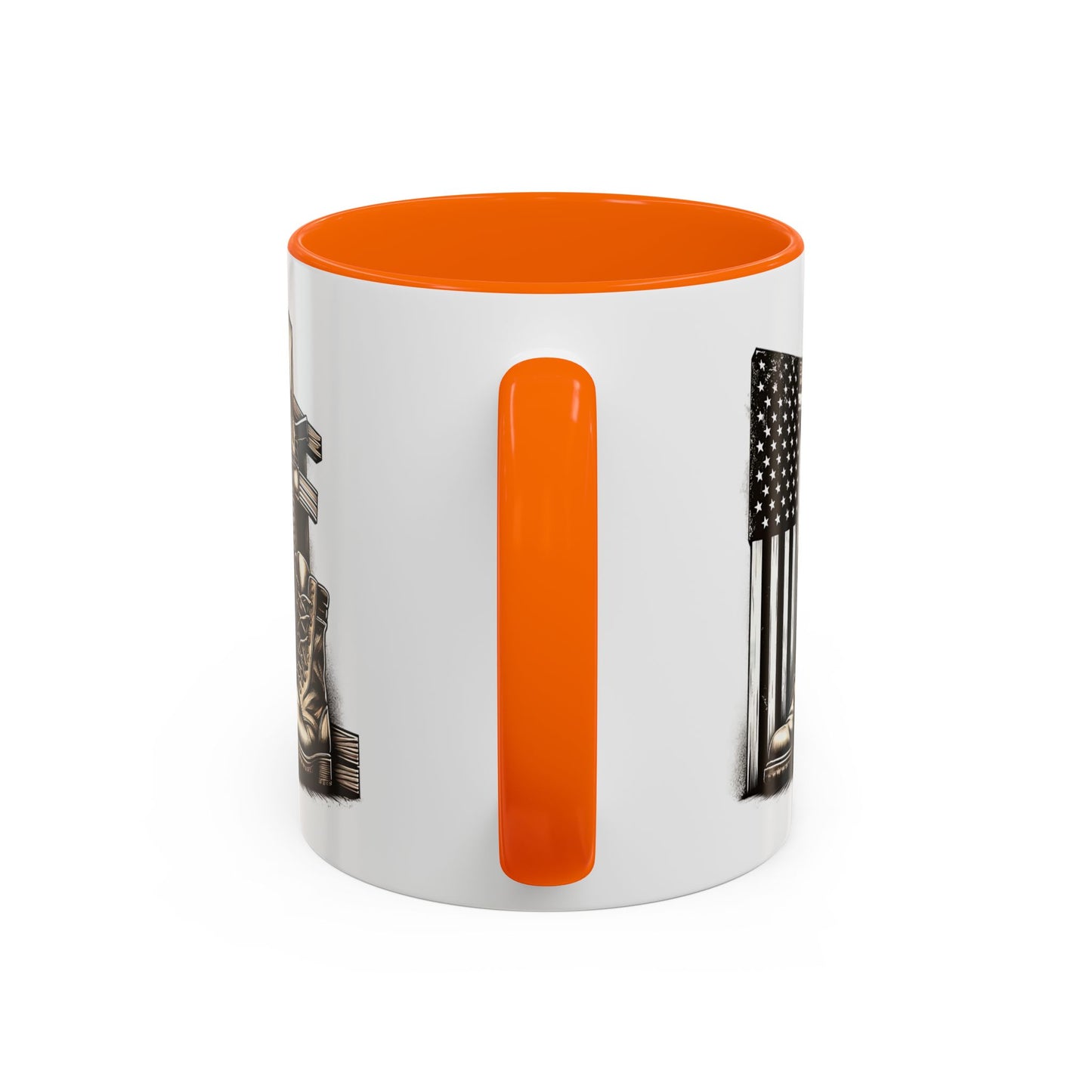 4th of July Mug - Fallen Soldier Boots Flag
