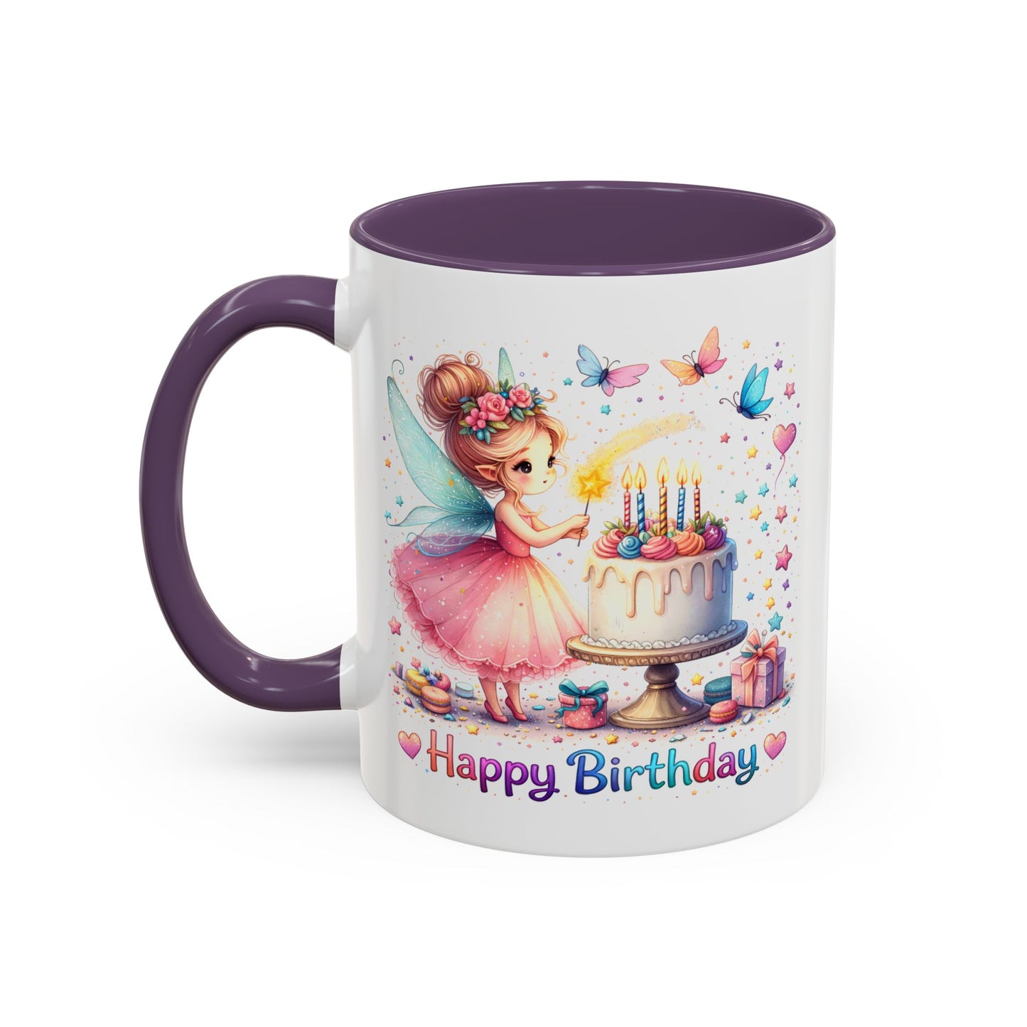 Birthday Mug - Fairy Butterflies
