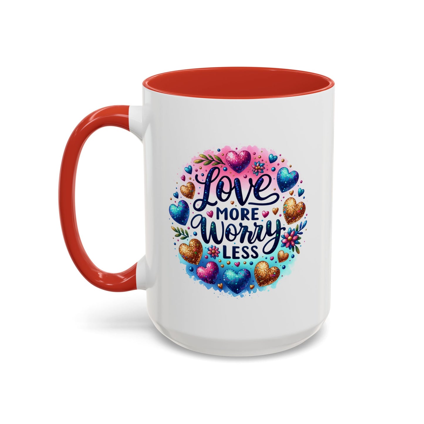 Wellness Mug - Love More Worry Less Circle