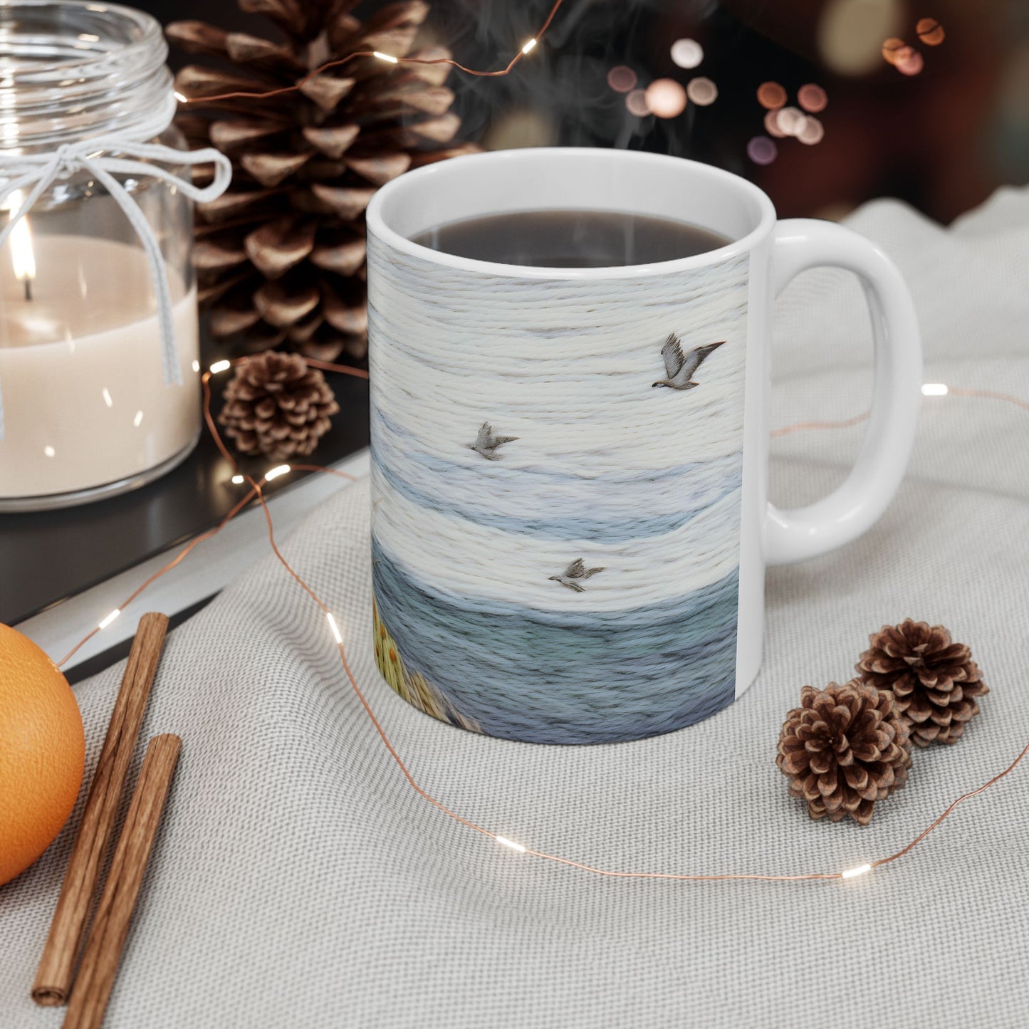 Artistic Mug - Felted Lighthouse 4
