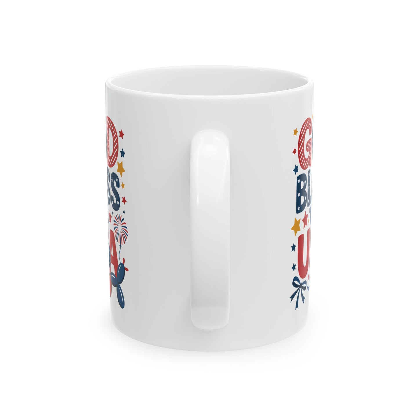 Religious Mug - God Bless The USA Sign