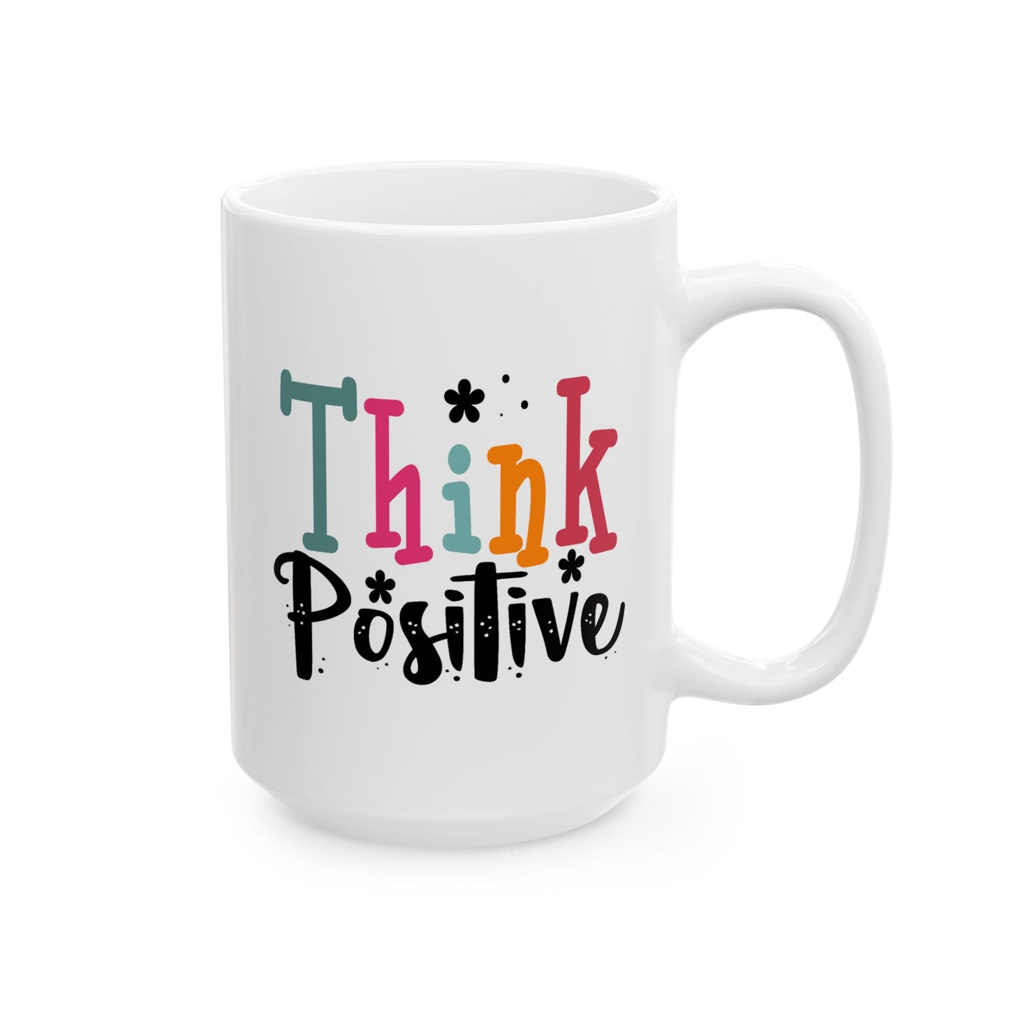 Wellness Mug - Think Positive Decorative Text