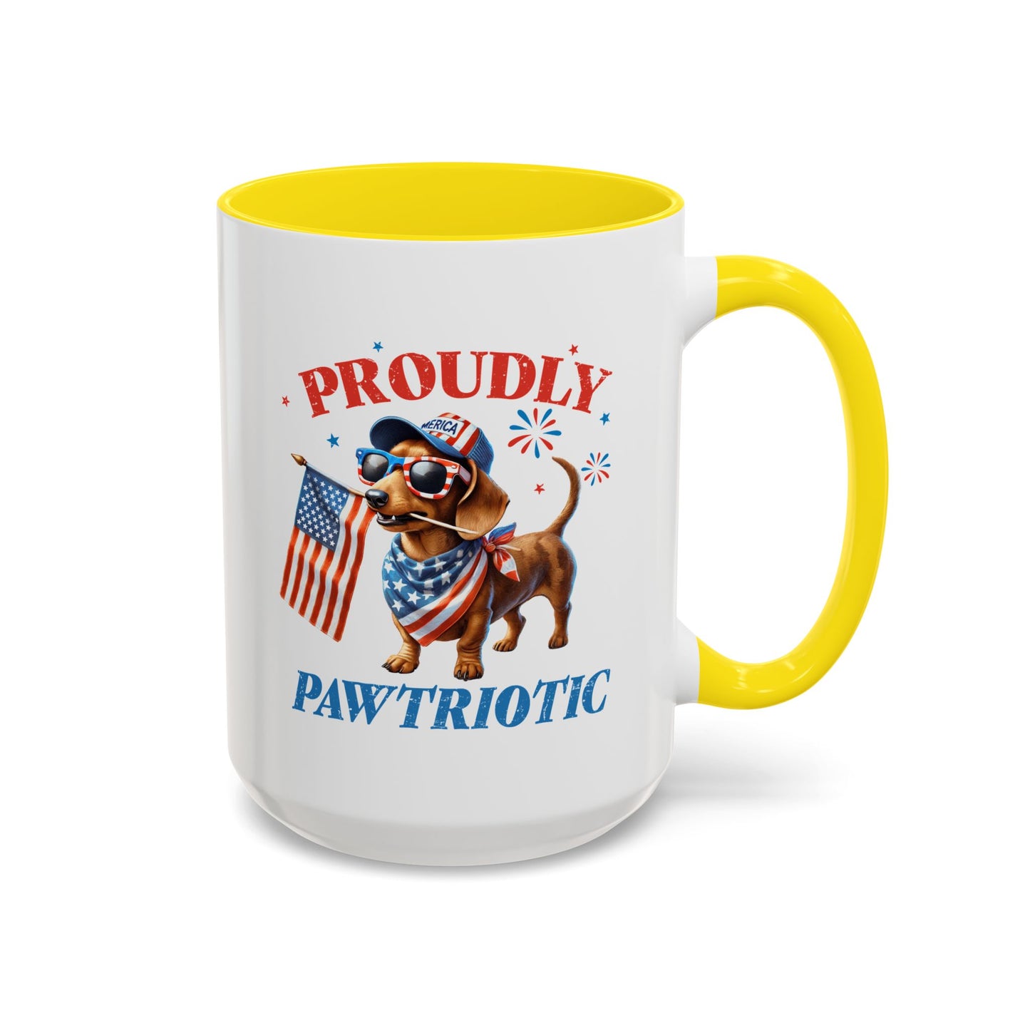 4th of July Mug - Proudly Pawtriotic Dog