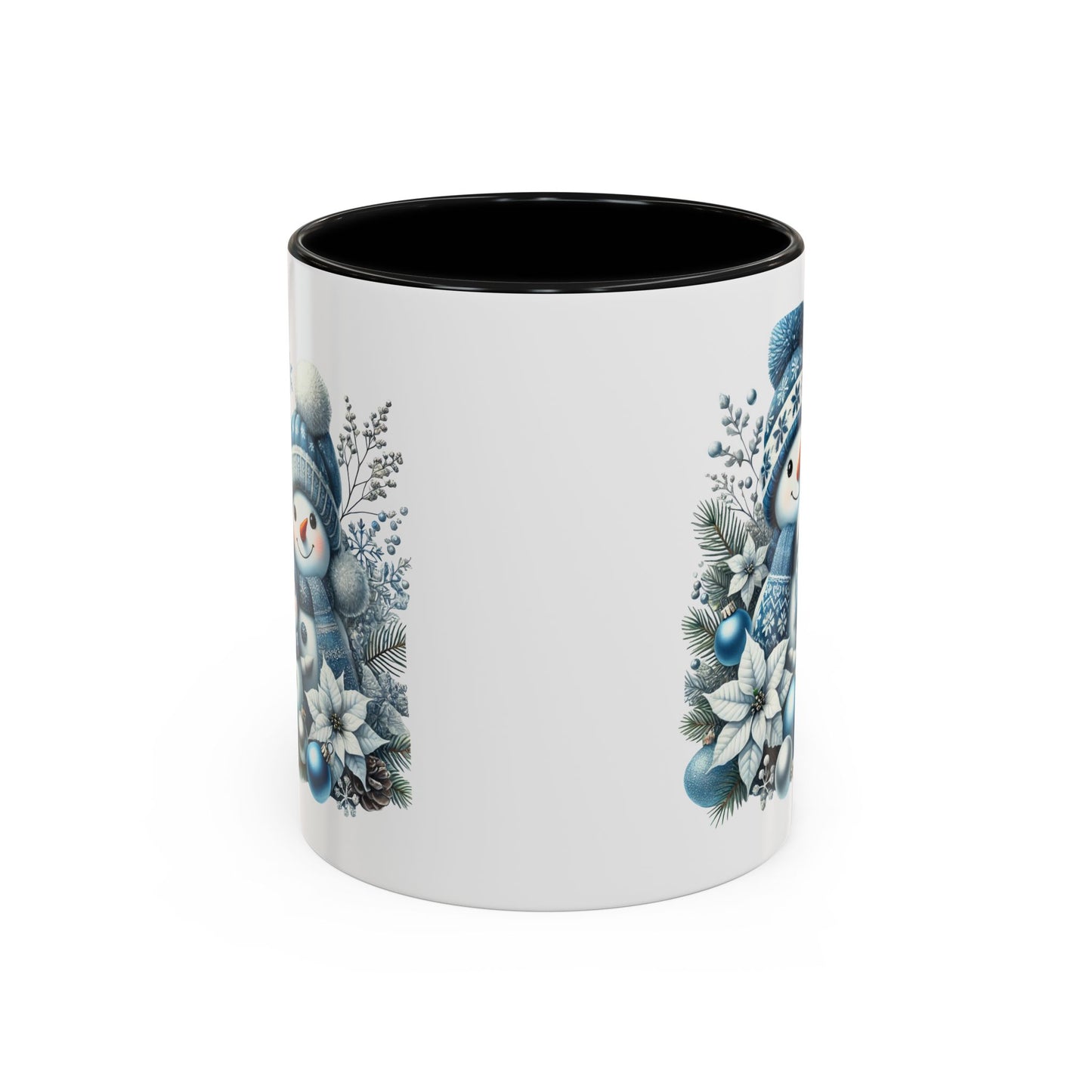 Christmas Mug - Blue Snowman Family