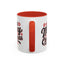 Christmas Mug - Merry Christmas Black Red & White Baseball Text