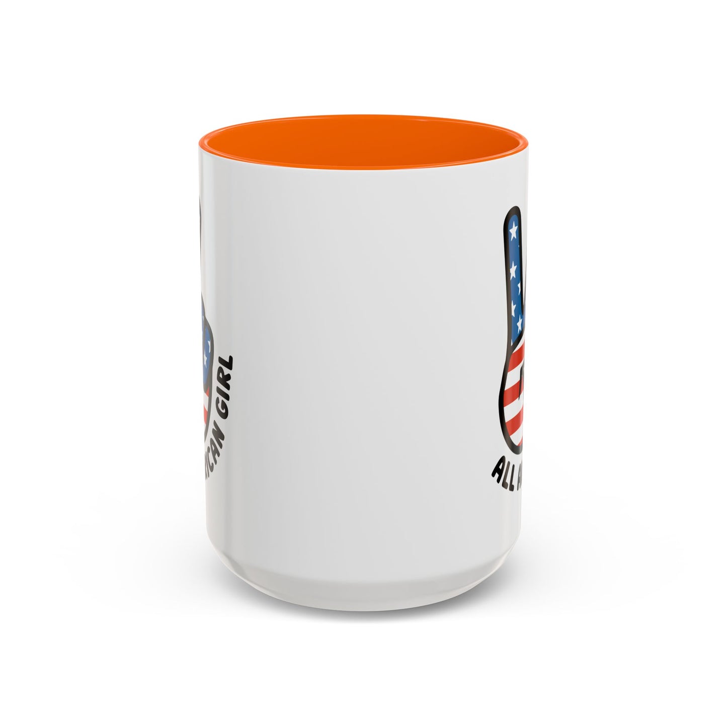 4th of July Mug - All American Girl Peace Sign