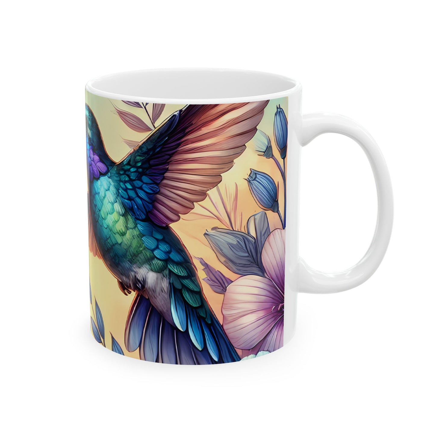 Artistic Mug - Colorful Hummingbird