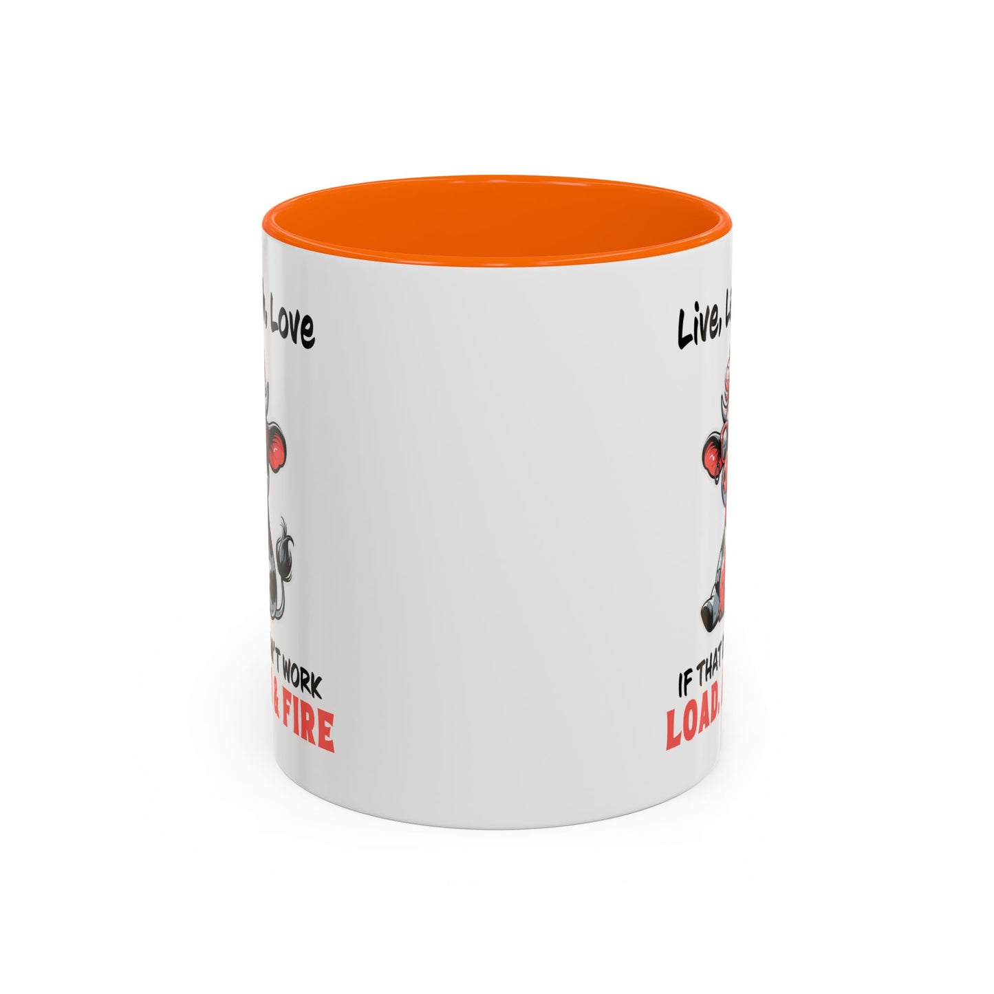 Humor Mug - Live Laugh Love Cow