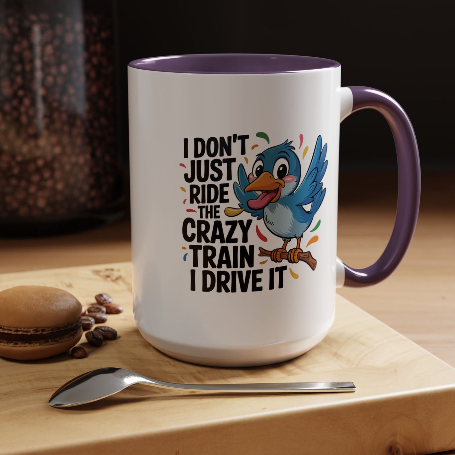Humor Mug - I Don't Just Ride on the Crazy Train