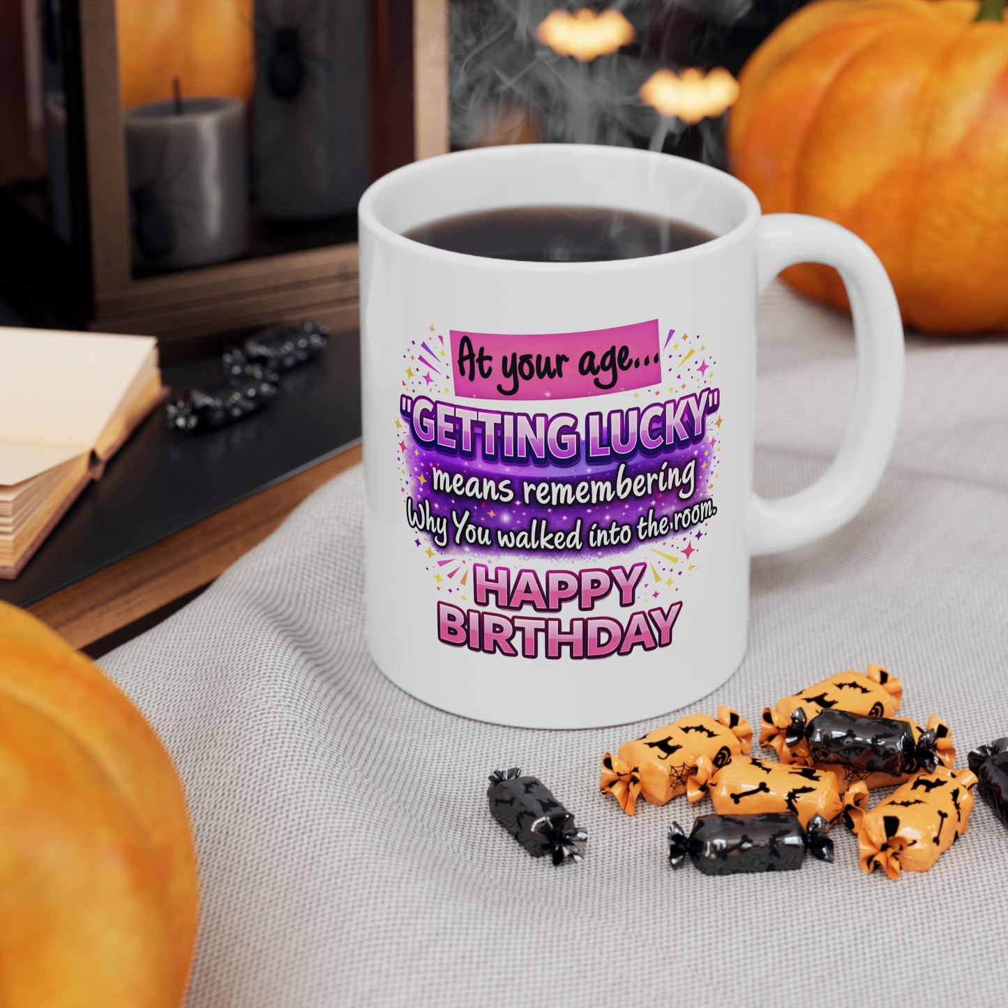 Birthday Mug - At Your Age Getting Lucky Female