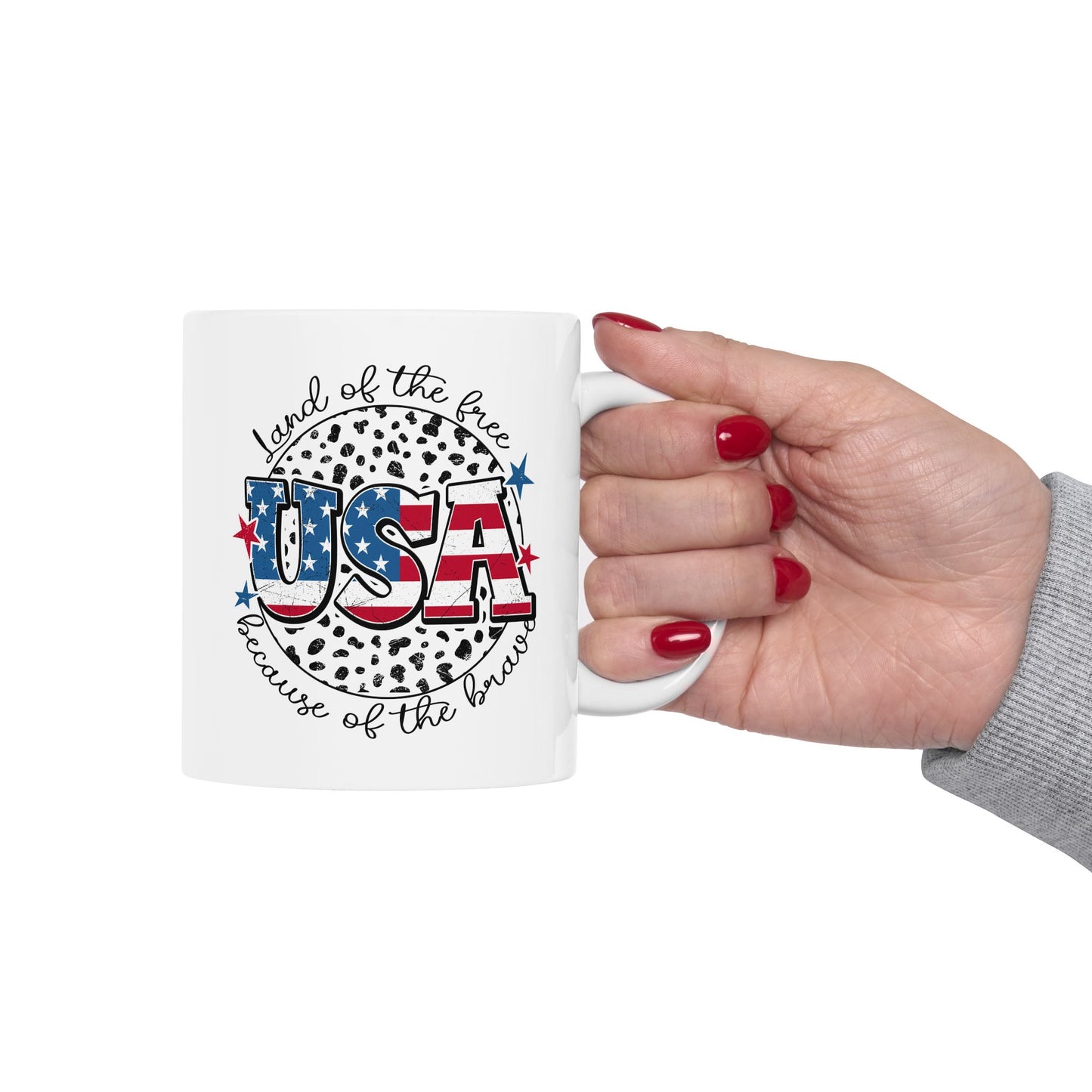 4th of July Mug - USA Land of the Free