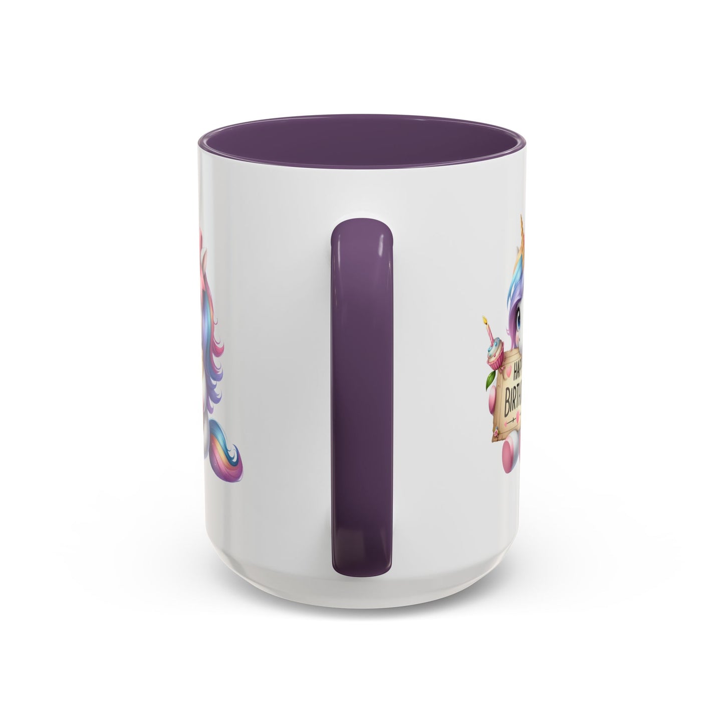 Birthday Mug - Girl Unicorn Happy Birthday Sign