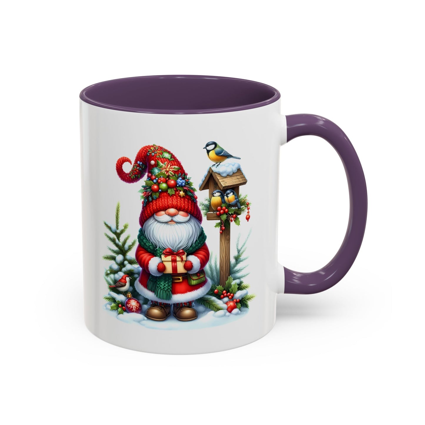 Christmas Mug - Gnome and Birds