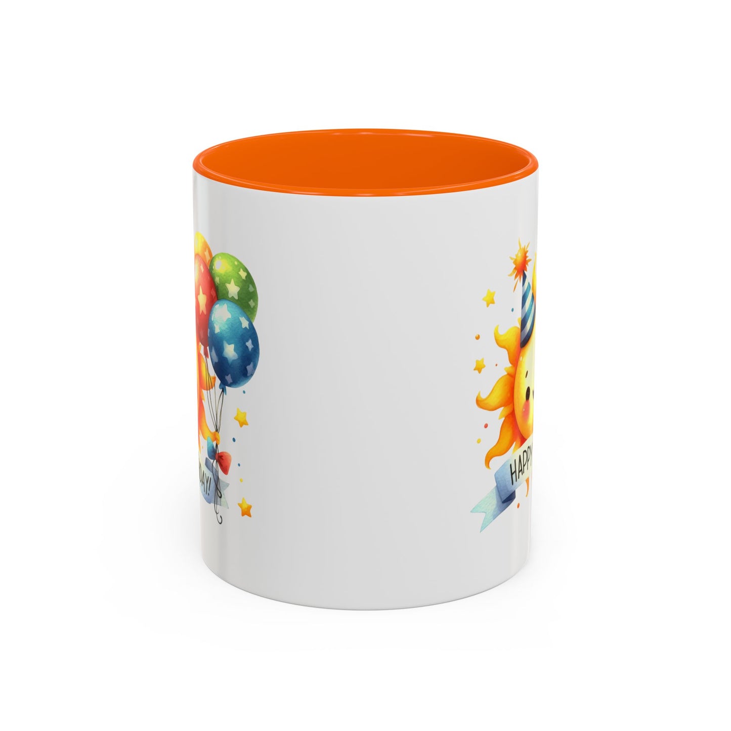 Birthday Mug - Happy Birthday Sun & Balloons