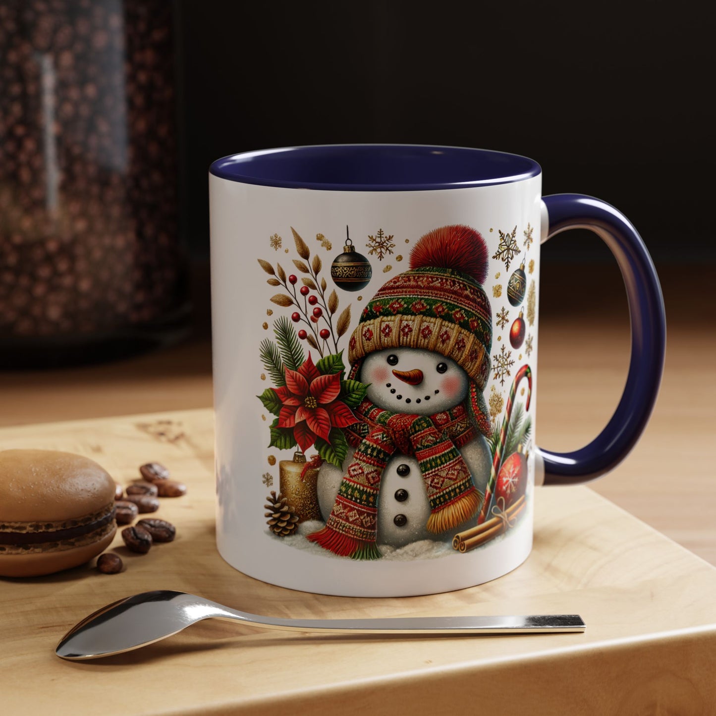 Christmas Mug - Snowman with Christmas Decorations