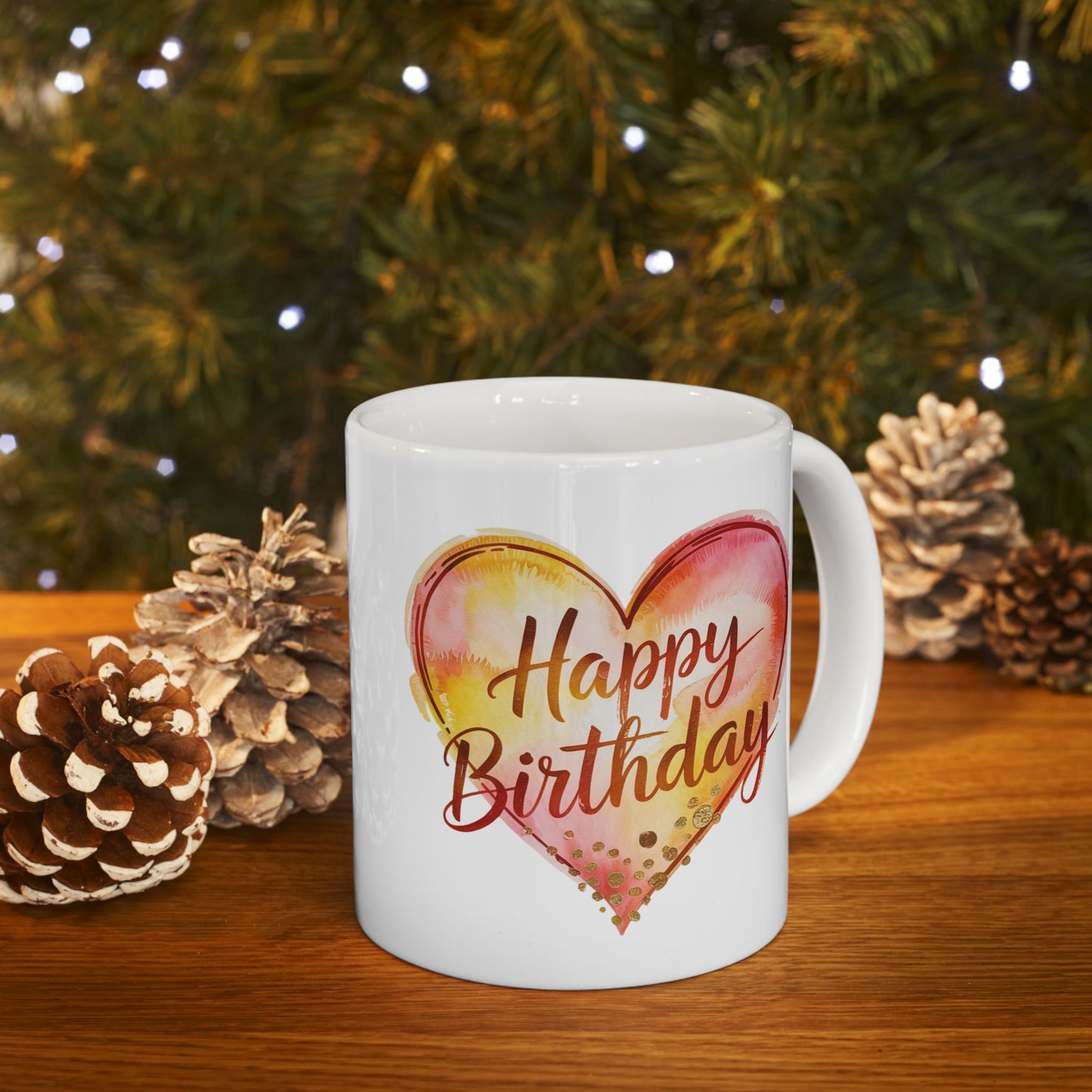 Birthday Mug - Happy Birthday With Heart