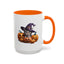 Halloween Mug - Witch Cat Hiding In Pumpkins