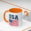 4th of July Mug - USA & Flag
