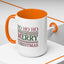 Christmas Mug - Ho Ho Ho Merry Christmas Red & Green Text 3