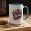 Christmas Mug - Merry Christmas Black Red & White Baseball Text