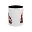 Christmas Mug - Burgundy Snowman Family