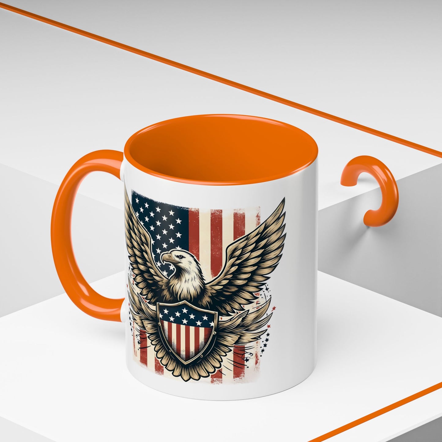 4th of July Mug - American Bald Eagle Flag 9