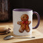 Christmas Mug - Gingerbread Man Red Bow
