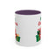 Christmas Mug - Merry Christmas Green & Red Text Santa Presents