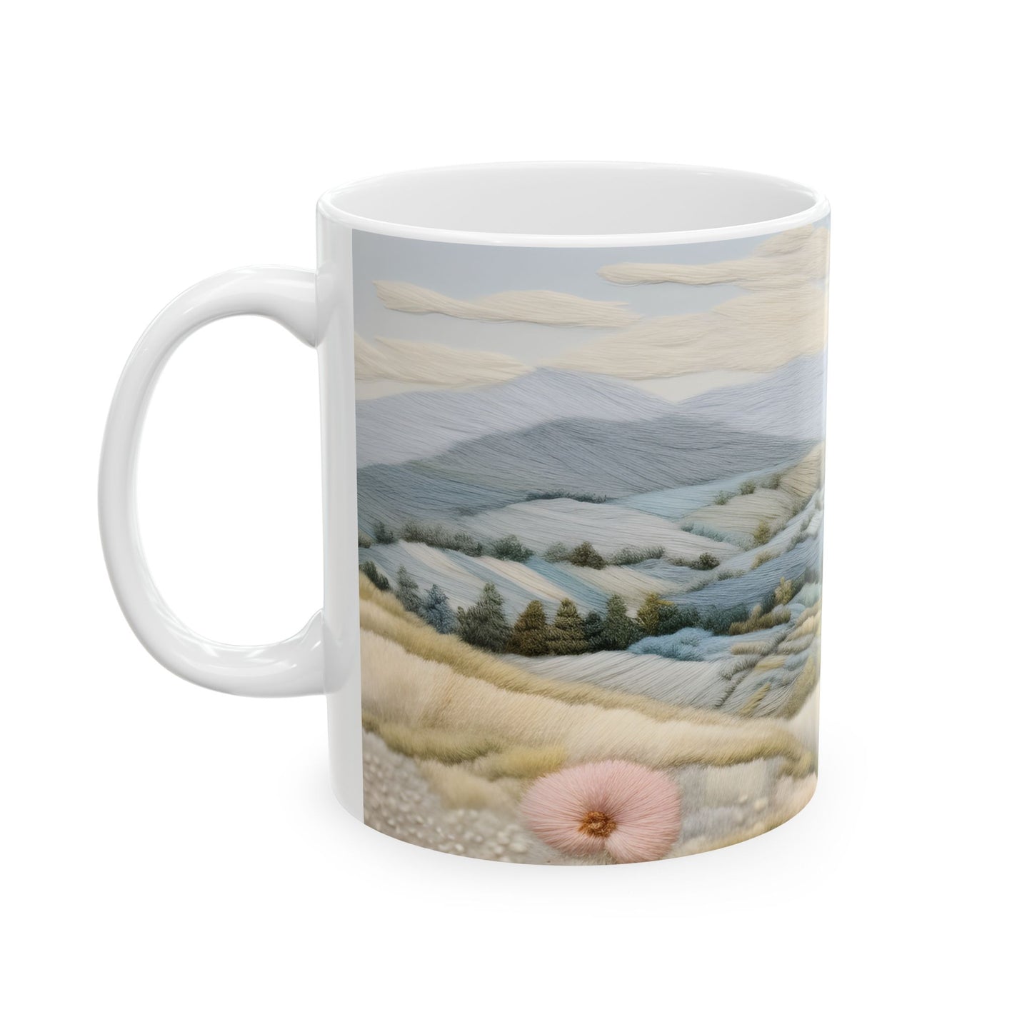Artistic Mug - Felted Landscape 2