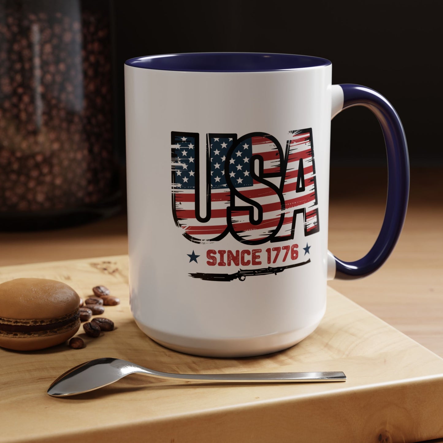 4th of July Mug - USA Since 1776 Gun