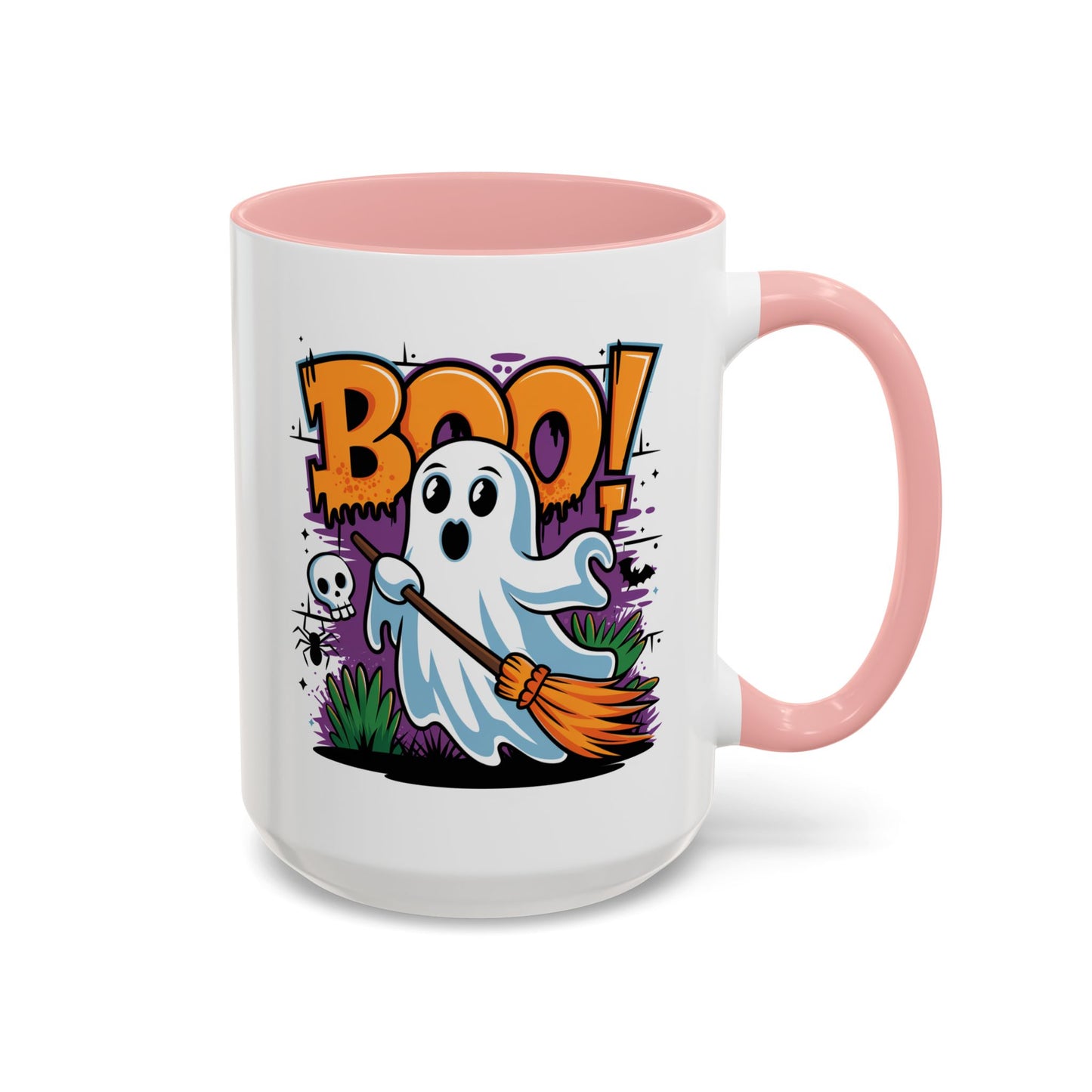 Halloween Mug - Boo! Flying Ghost With Broom