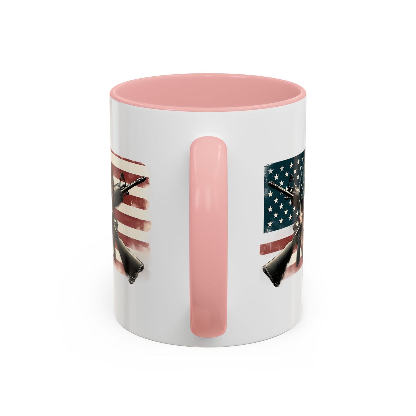 4th of July Mug - Skull Guns Flag