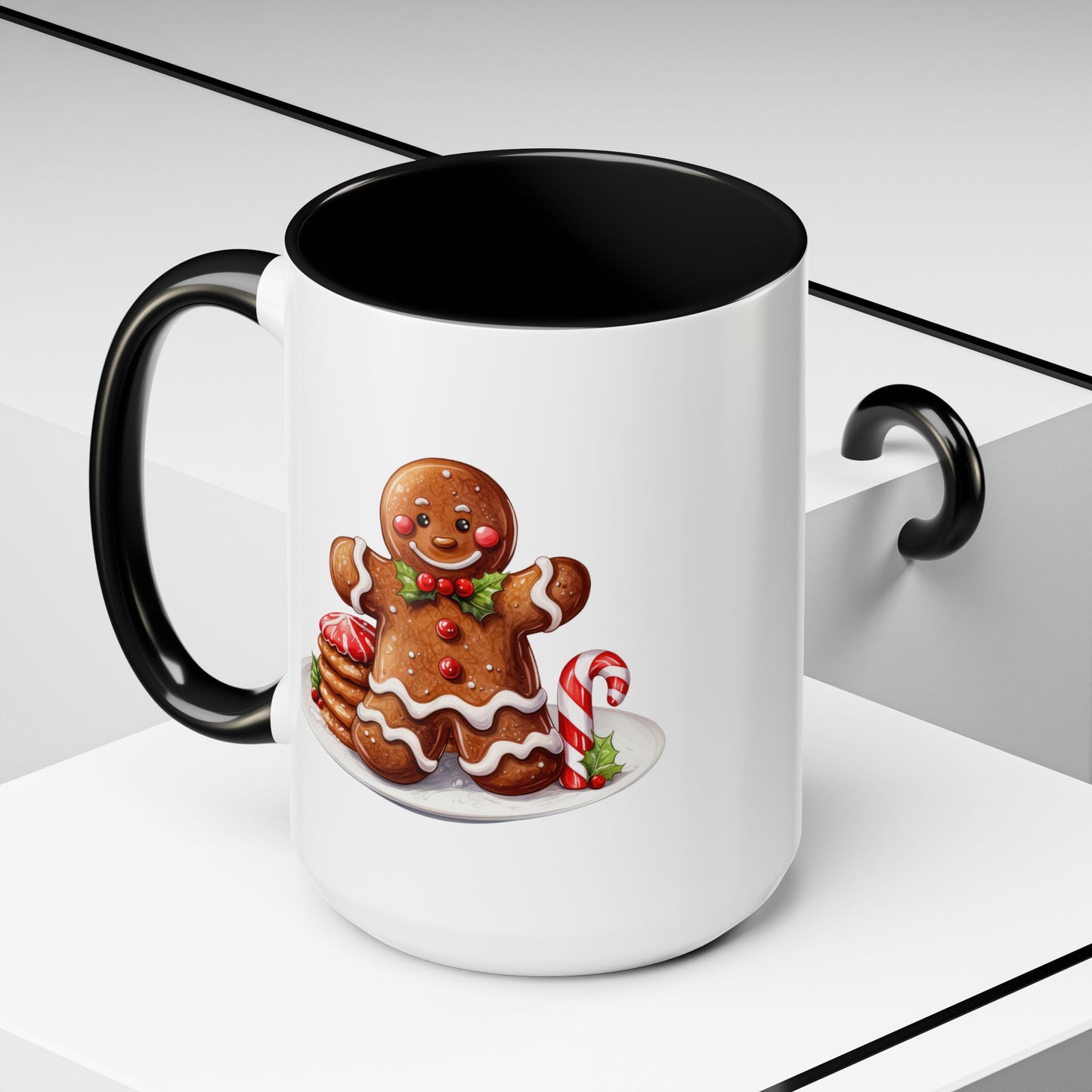 Christmas Mug - Gingerbread Man Cookies and Candy
